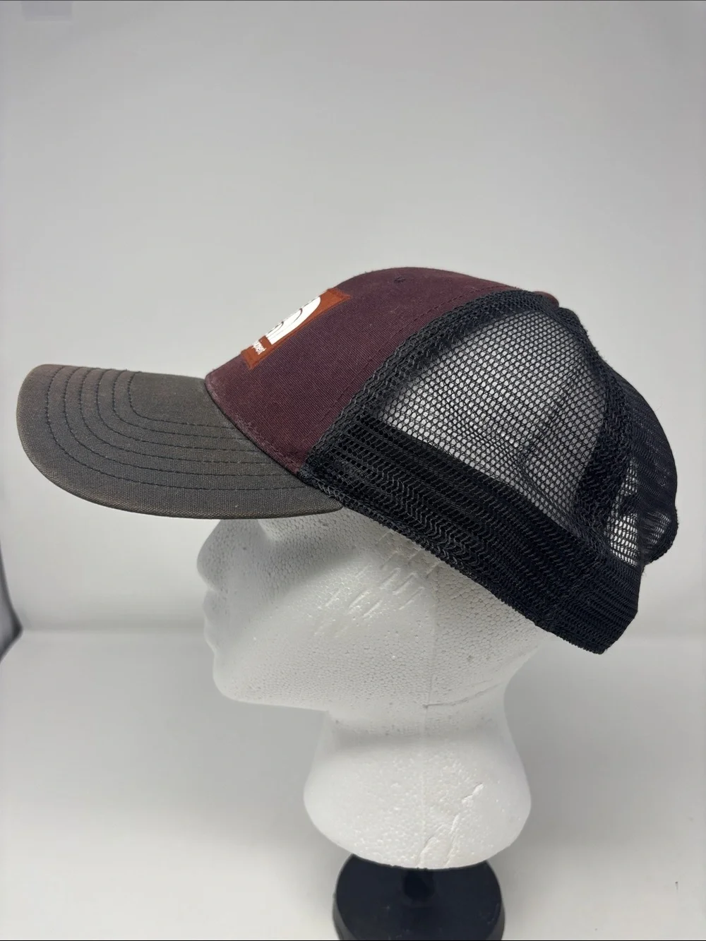 The North Face Maroon and Brown Patch Trucker Hat
